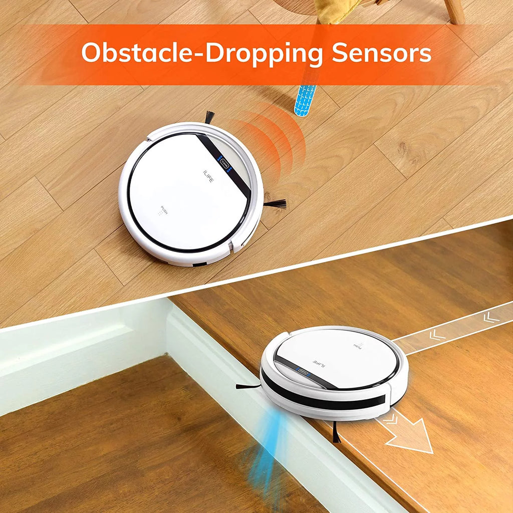 Pearl White Robot Vacuum Cleaner with Tangle-free Suction U222