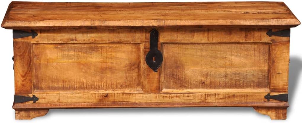 Solid Wood Storage Chest 43.3" x 13.8" x 15.7" F467274