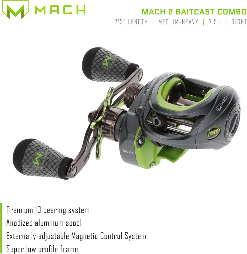 7-Foot 3-Inch 1-Piece IM8 Graphite Fishing Rod and Casting Reel Combo S6008
