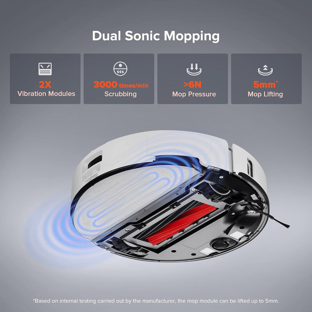 White Robot Vacuum and Mop V63159