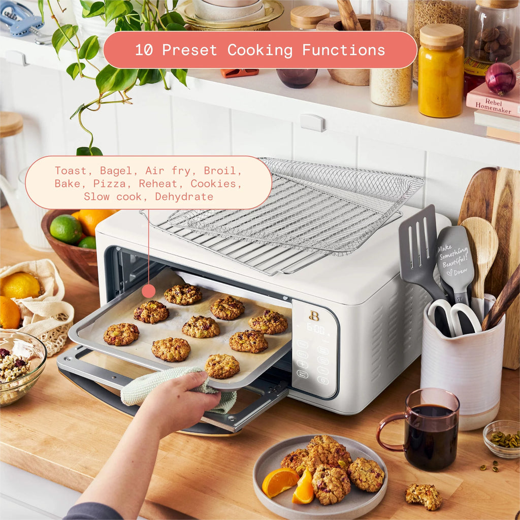 White 9-Slice 1800 W Air Fry Toaster Oven F5922