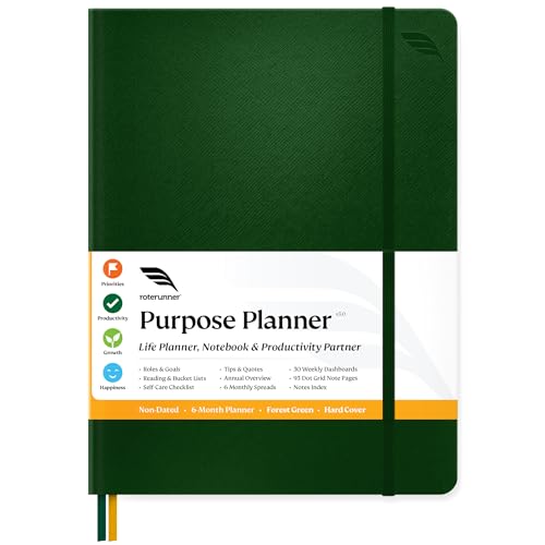 B5 Undated Daily Planner Notebook (Tan Softcover) F22428