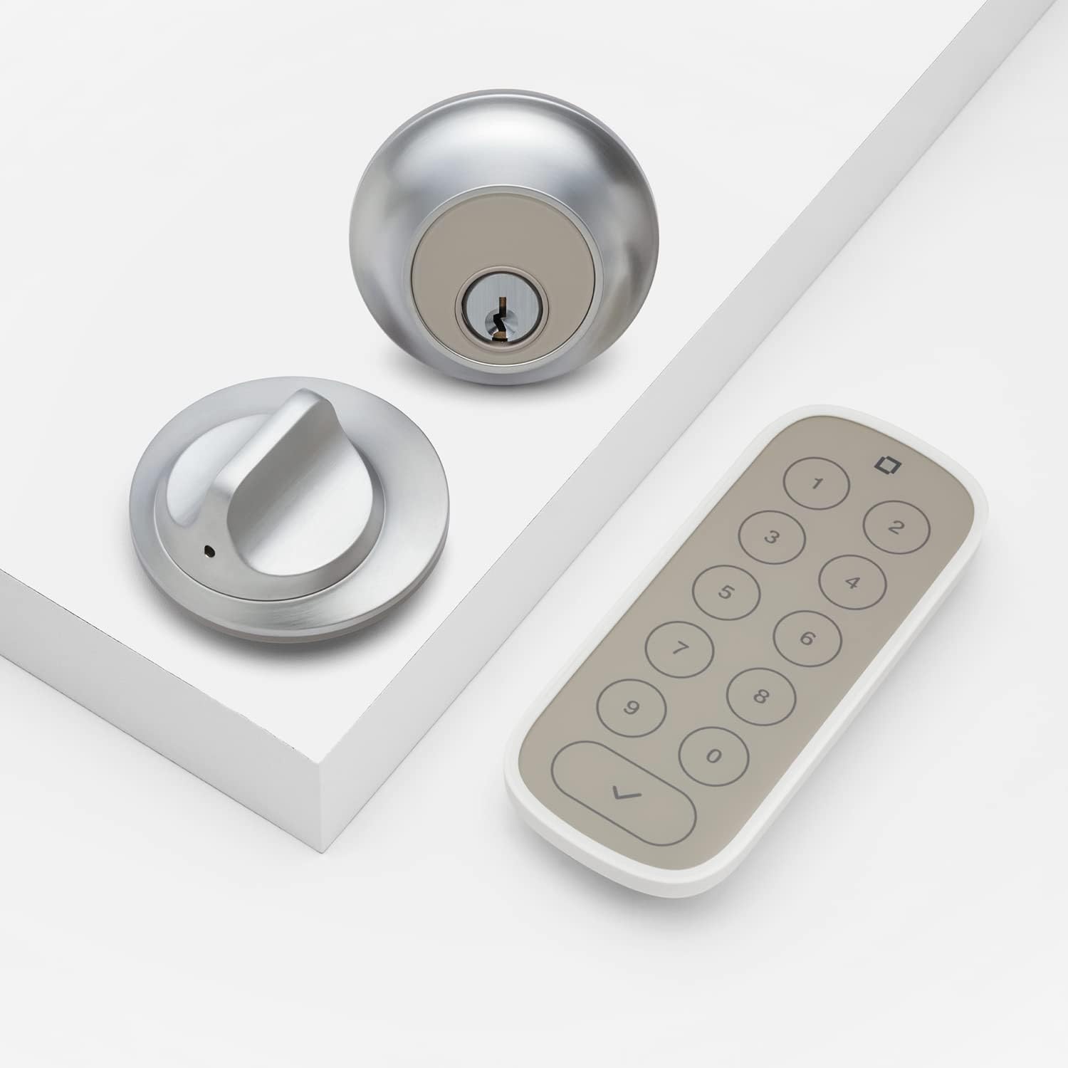 Satin Nickel Smart Lock with Keypad S3657