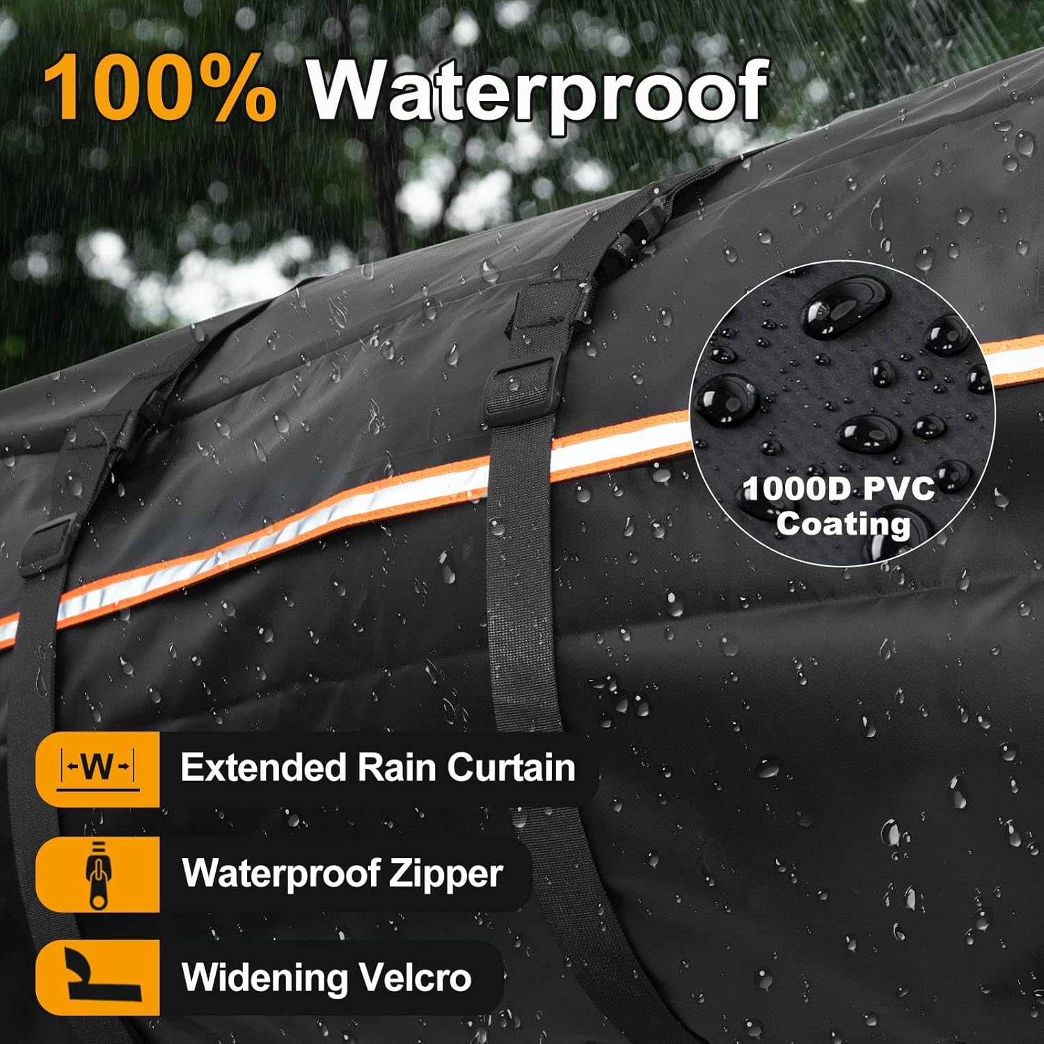21 Cubic Feet 1000D Waterproof Car Rooftop Cargo Carrier Bag P32214