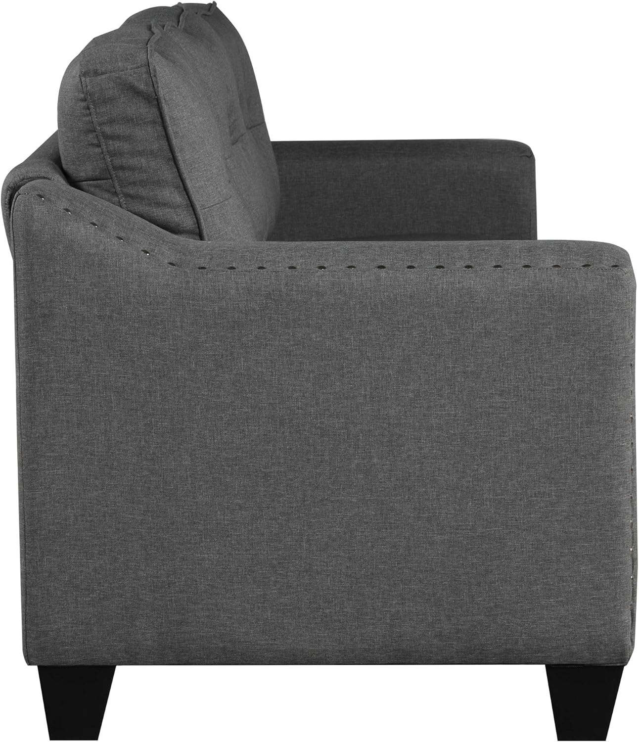 Retro Gray Linen Fabric 3 Piece Sofa Set Q666