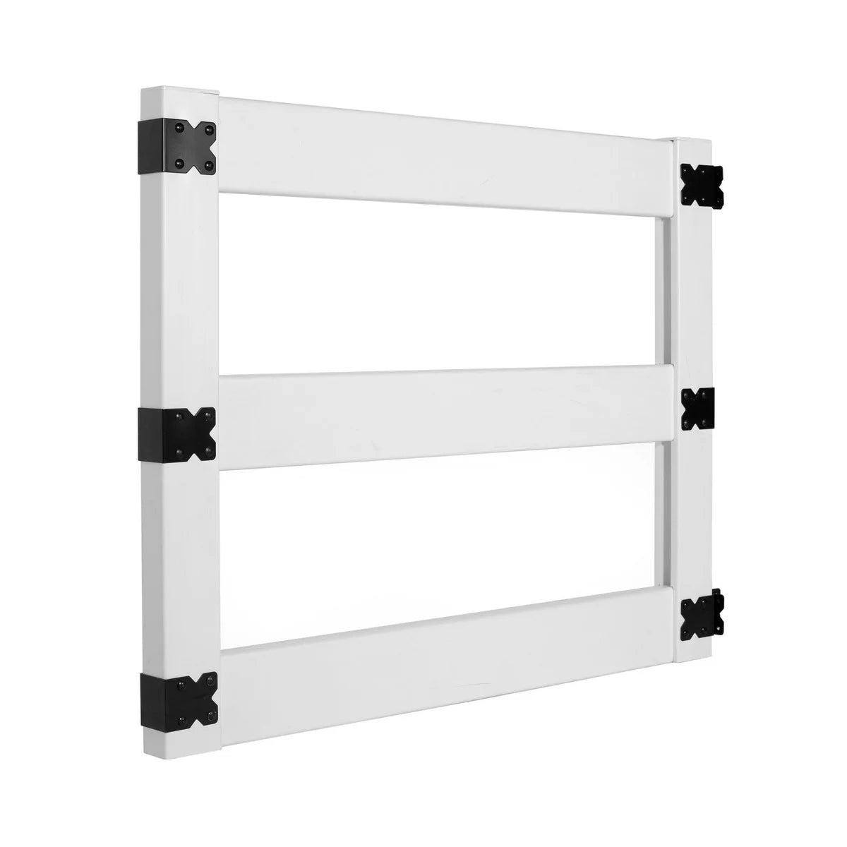 White Vinyl 3-Rail Ranch Fence Gate Kit W73069