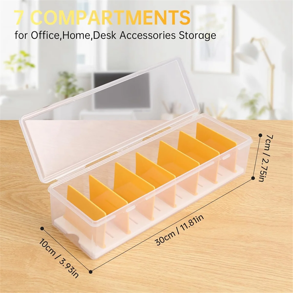 Clear Cable Organizer Box with Lid X686469