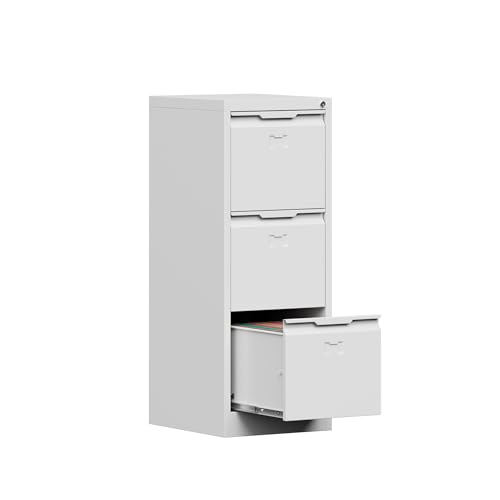 3 Drawer Black Metal Locking File Cabinet N44014