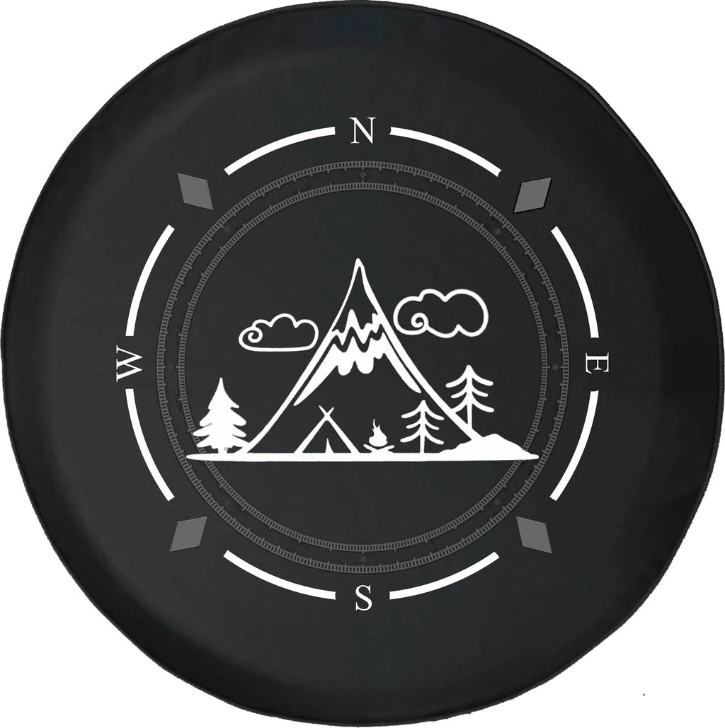Compass Mountain Tent Camping Travel Hiking Wheel Covers Q83899