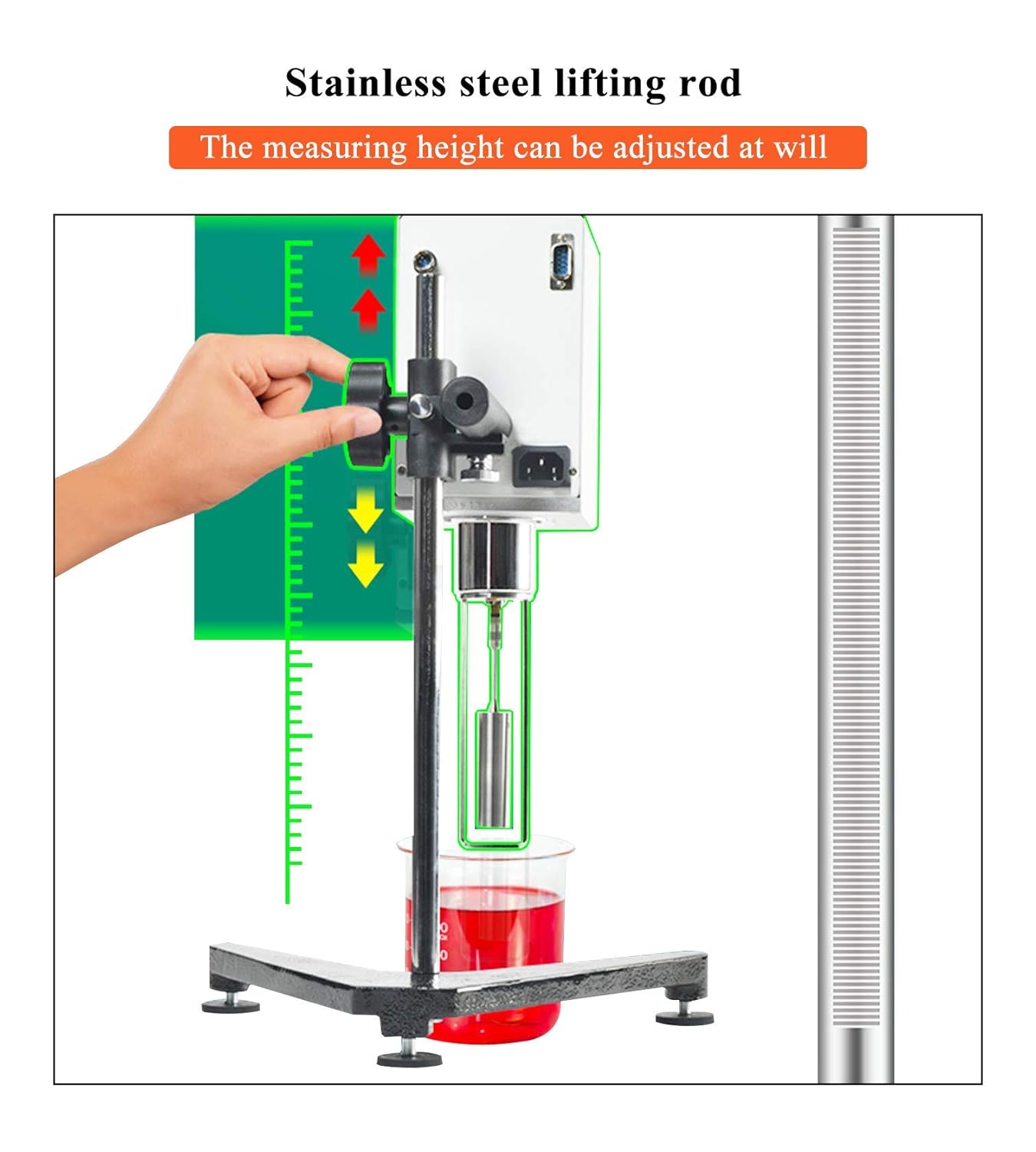 Digital Rotary Viscometer with Temp. Probe 10-6,000,000 mPa.s ±3% 110V A159463