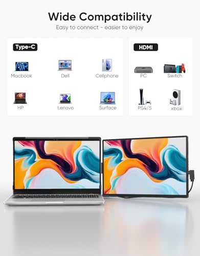 14" FHD 1200P IPS External Portable Monitor U50366