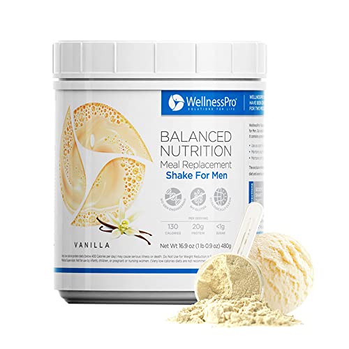 Mens Vanilla Meal Replacement Shake, 15 Servings, Gluten Free R3248