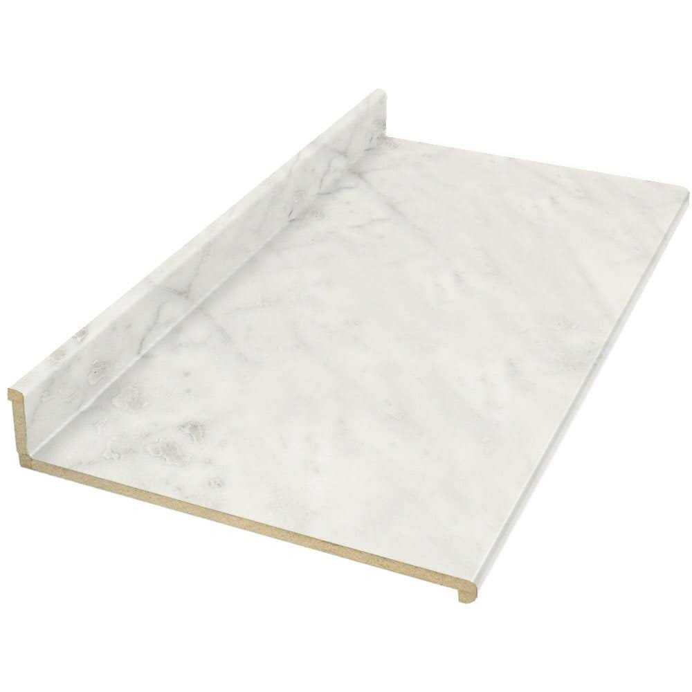 25.25-in x 3.75-in Straight Laminate Countertop with Integrated Backsplash F161102