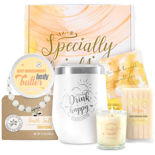 5 Pcs Ocean Scented Bath Gift Set with Candle Body Butter Hand Cream Bath Bomb S8833