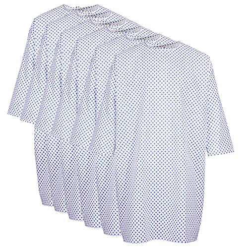 6 Pack Cotton Blend Medical Patient Gowns White Q514403