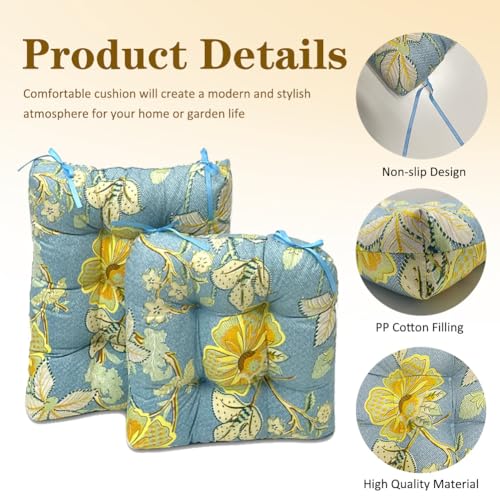 Rocking Chair Cushion Set with Ties S7693