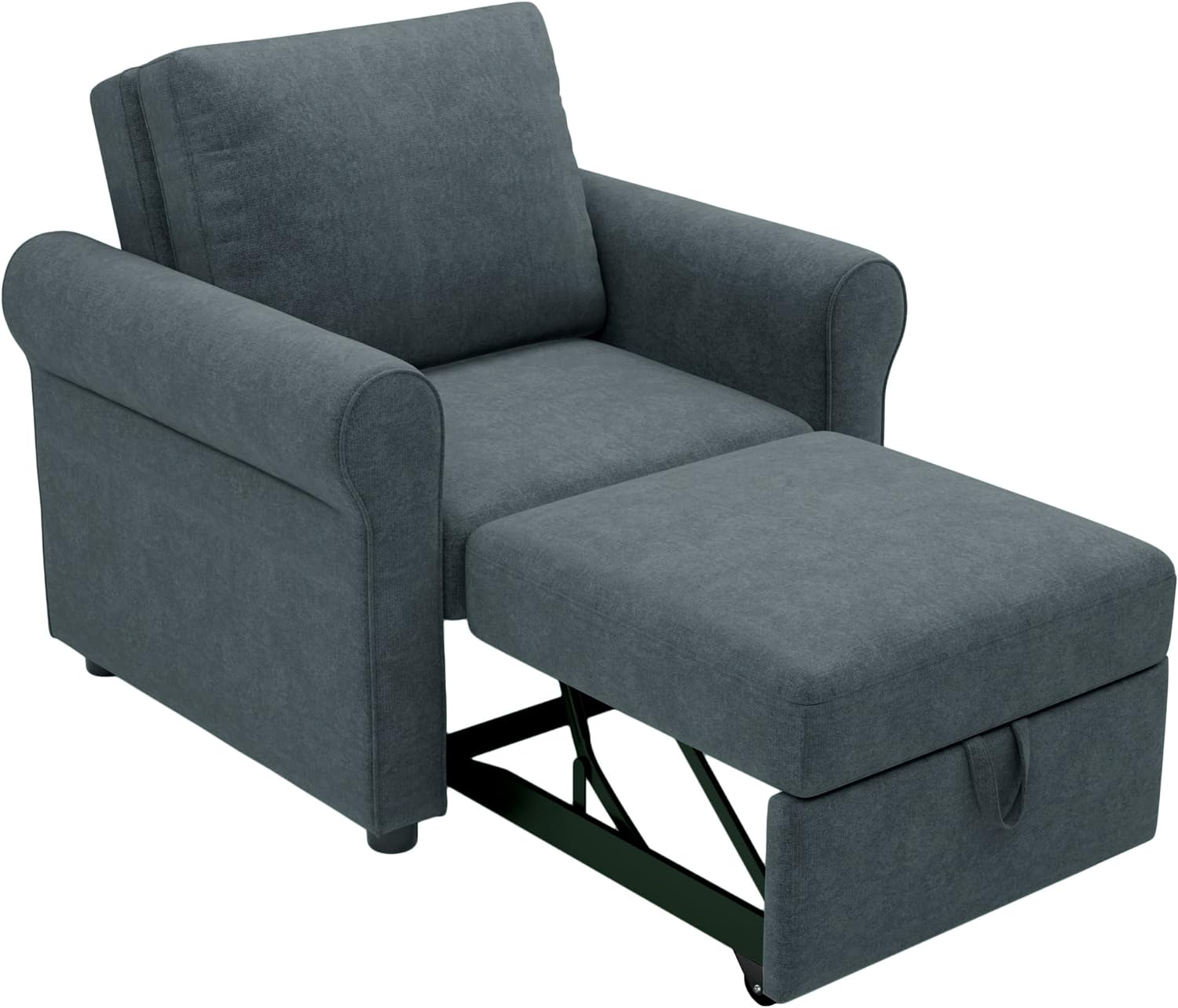 Dark Blue 3-In-1 Single Sofa Bed R758339