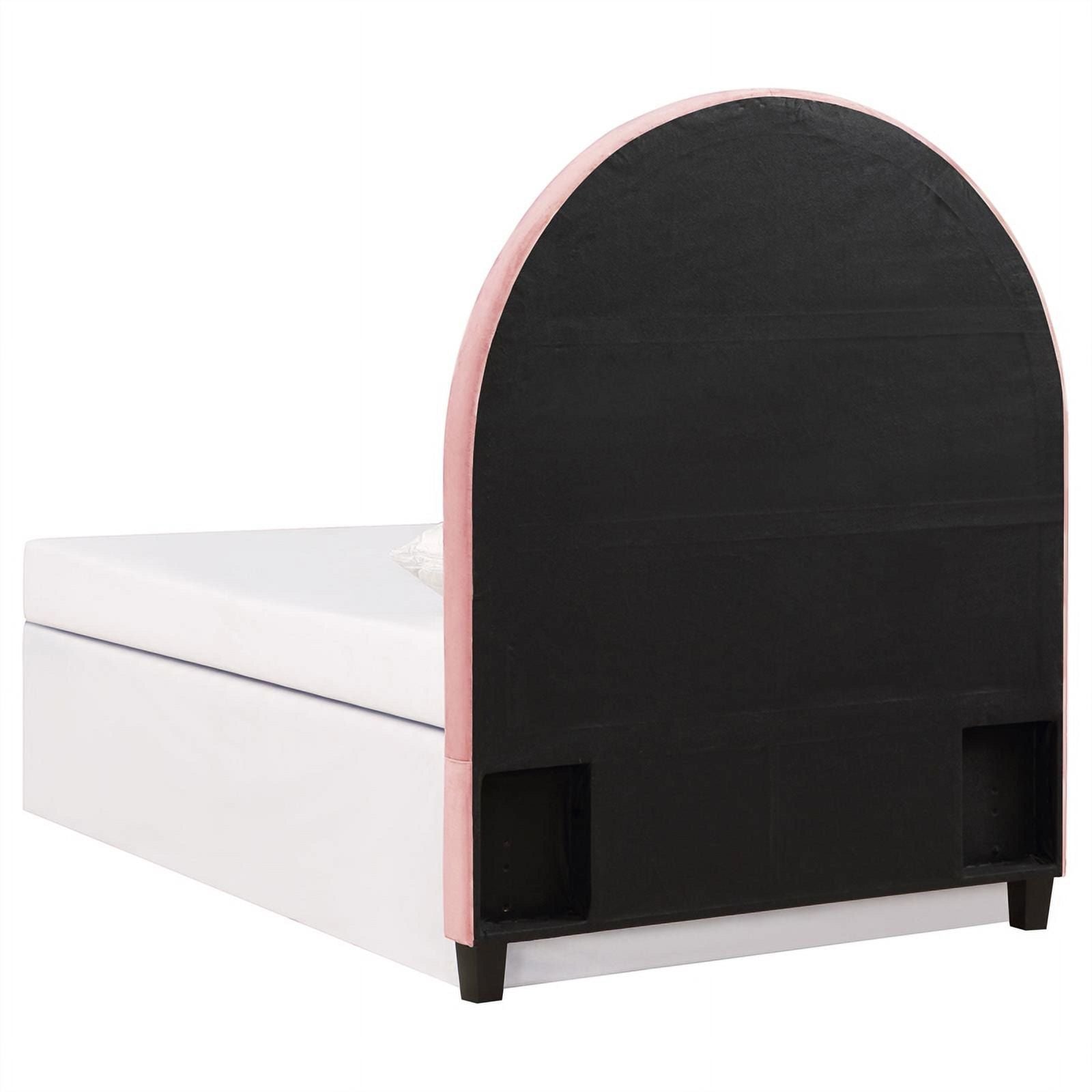 Blush Velvet Twin Headboard N89395