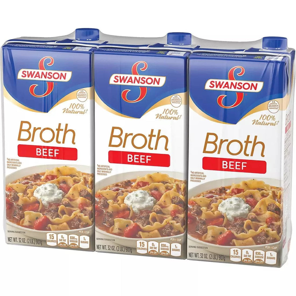 3 pk. 32 oz. Beef Broth U1652