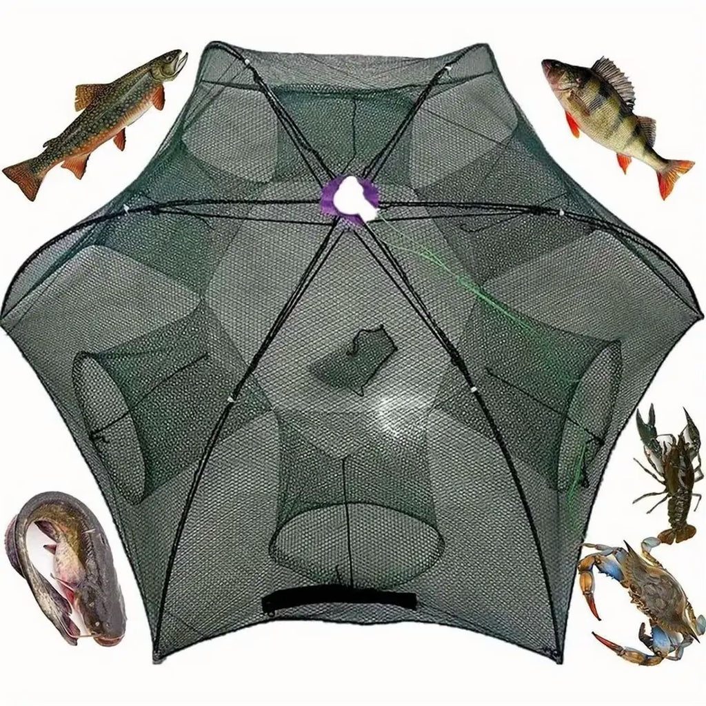 Nylon Foldable Fishing Bait Trap V396