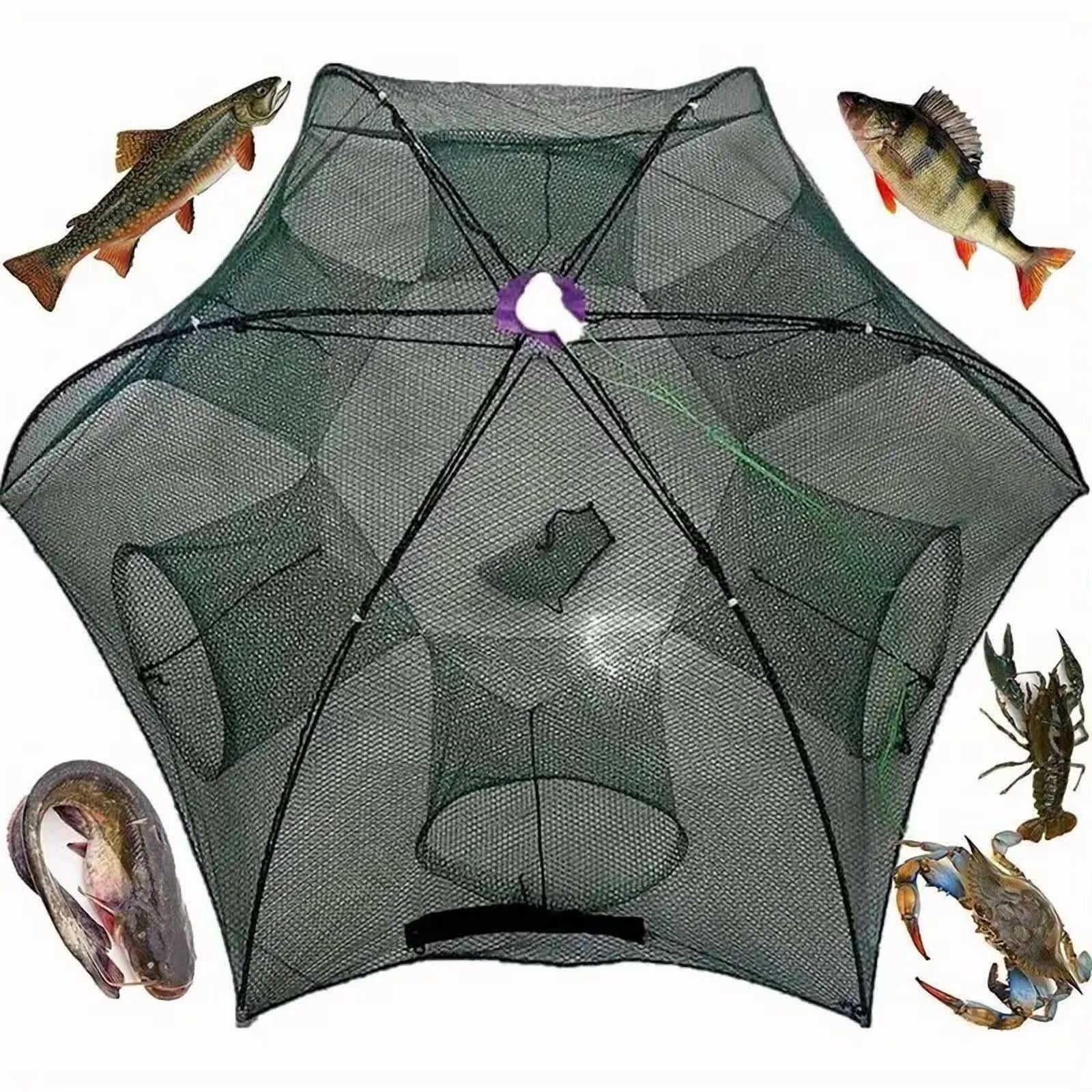 Nylon Foldable Fishing Bait Trap V396
