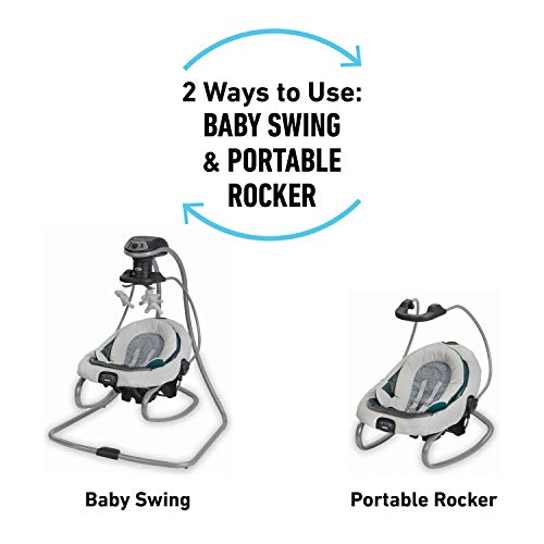 Removable Swing Seat Swing and Rocker with 6 Swinging Speeds E982