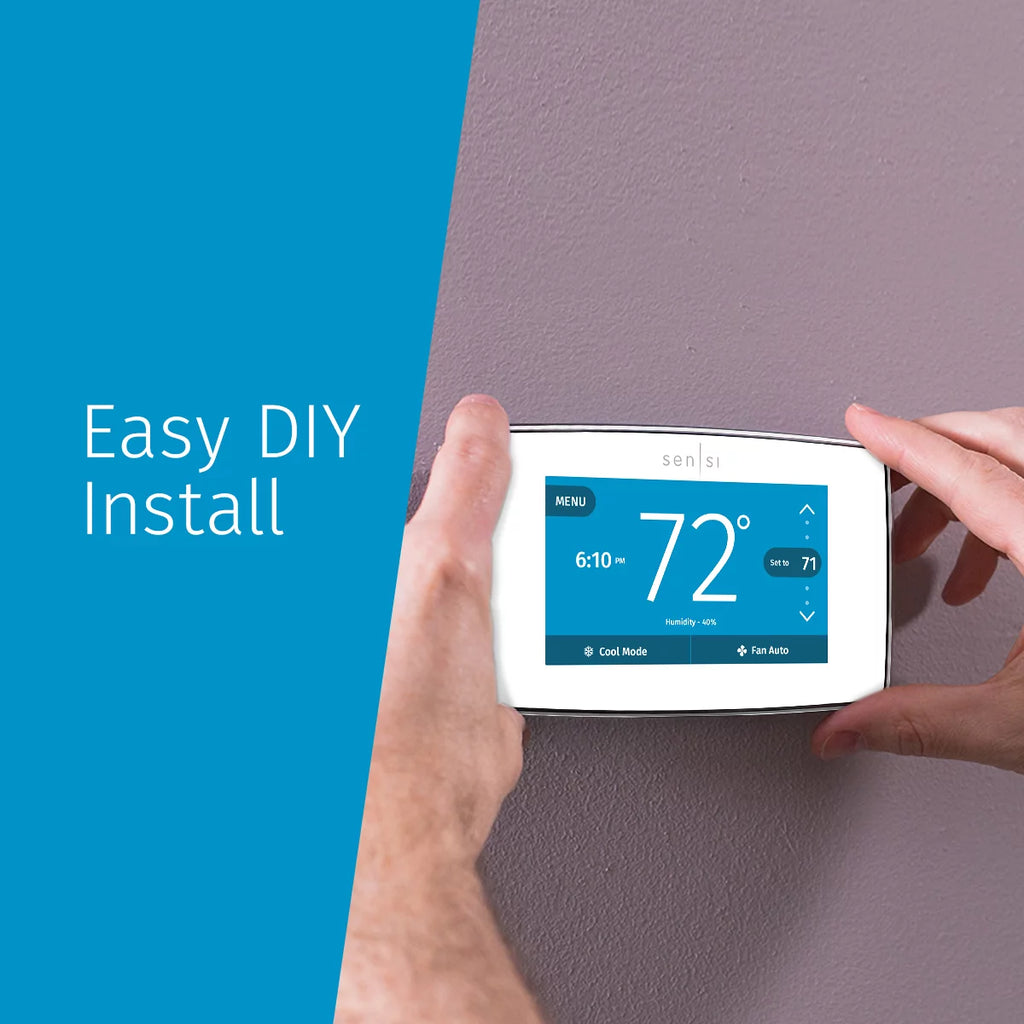 Black Smart Programmable Wi-Fi Thermostat R476
