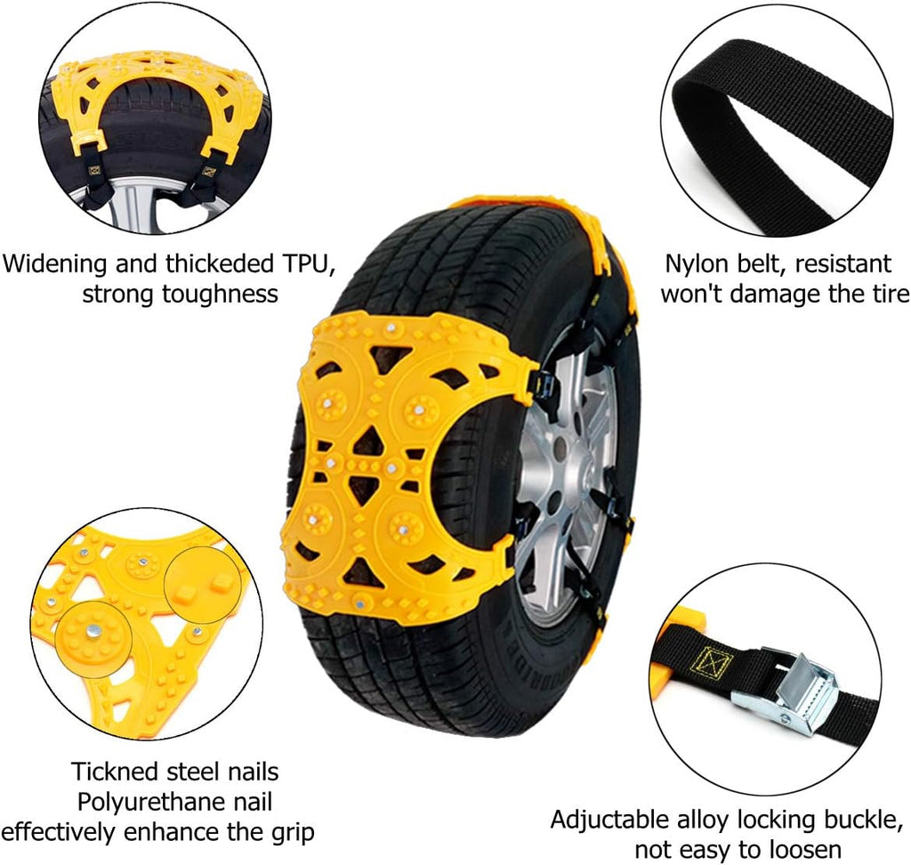 Universal Tire Security Snow Chains Pack of 6 O5654