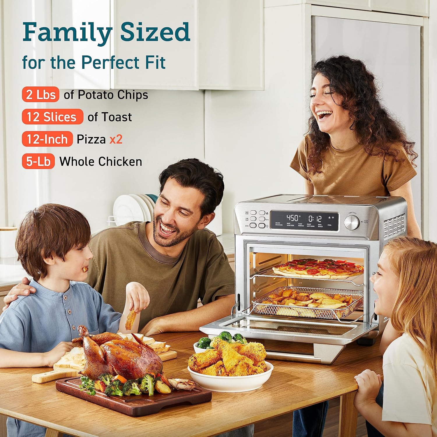5-Qt Airfryer Toaster Oven Combo C38684