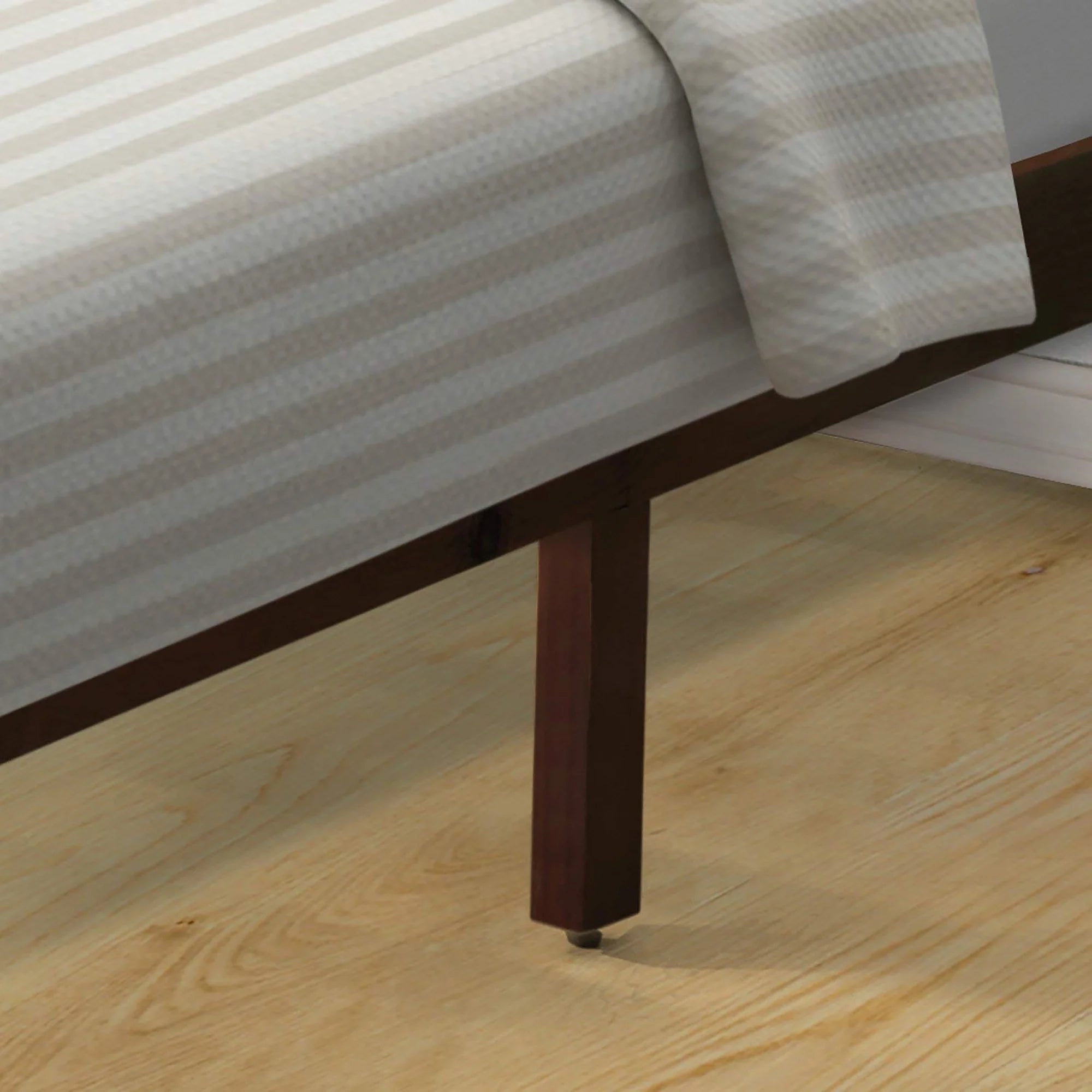 Twin Wood Platform Bed Frame with Headboard and Footboard I5188