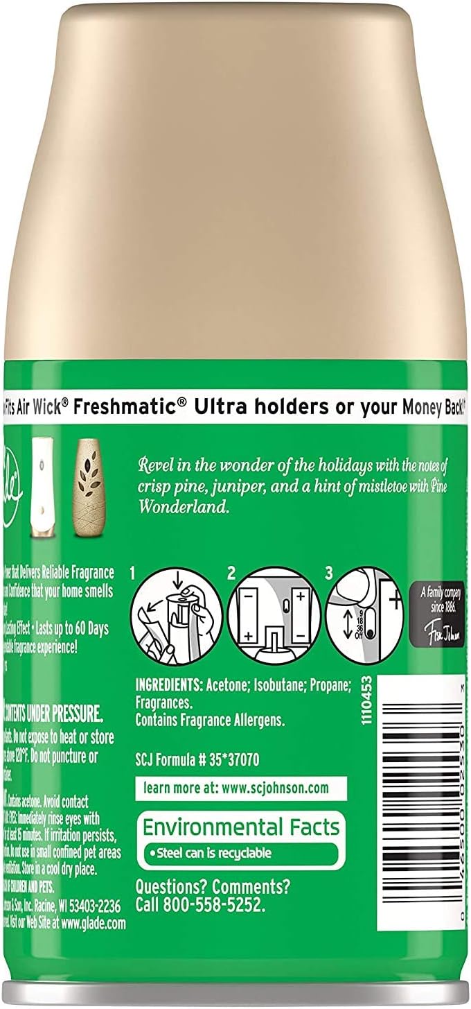 Pine Wonderland 6.2 OZ Pack of 3 Automatic Spray Refill F418986