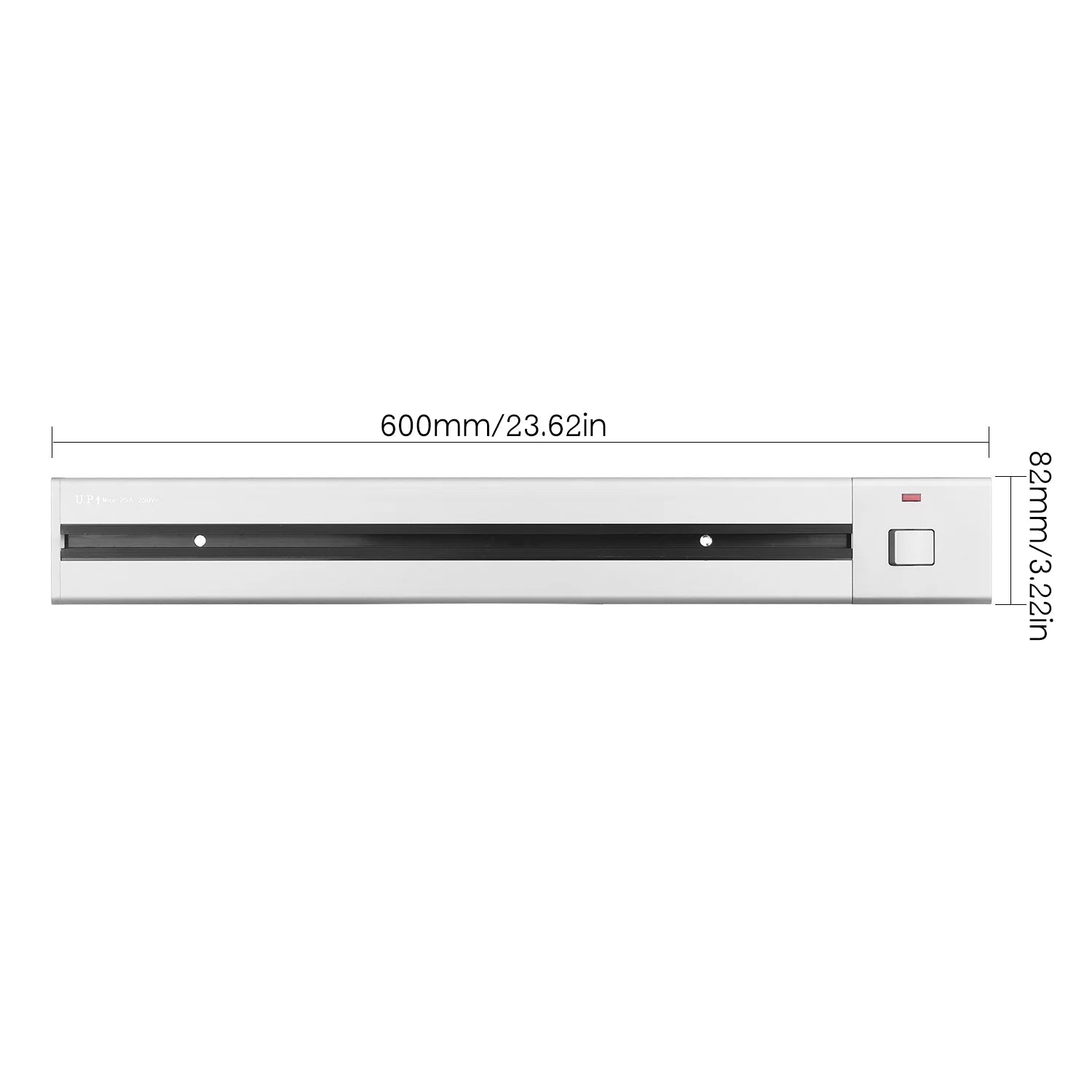 60cm Aluminum Alloy Power Outlet Track X2974