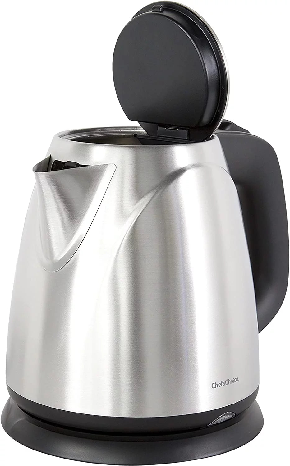 Cordless Compact Electric Kettle in Brushed Stainless Steel, 1-Liter, Silver X468516