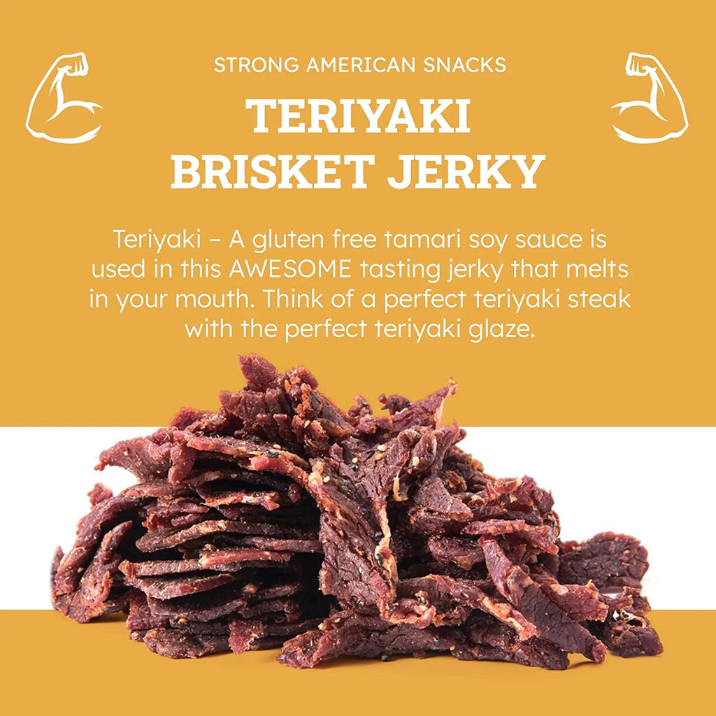 All Natural Beef Brisket Jerky, Teriyaki, 5lb Y137