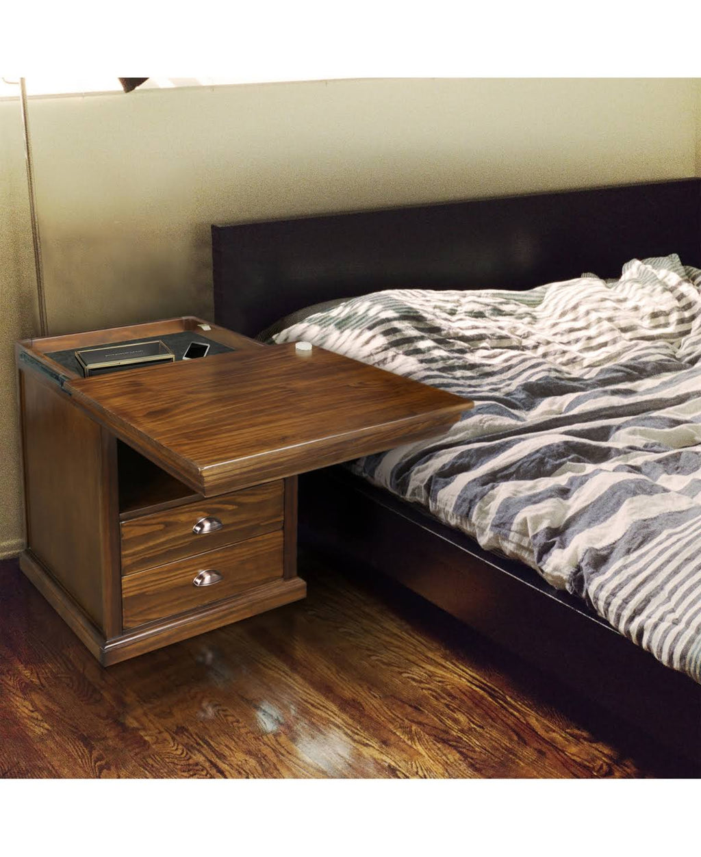 Nightstand with Concealed Compartment C9608