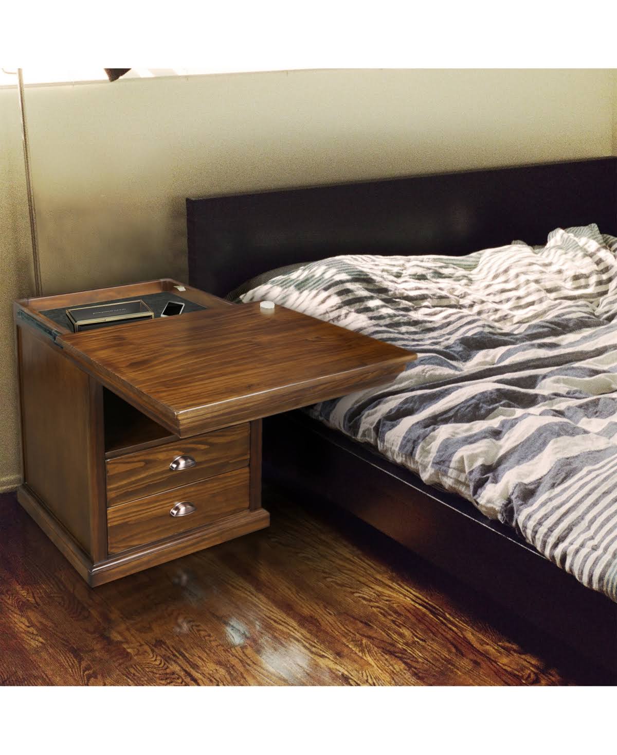 Nightstand with Concealed Compartment C9608