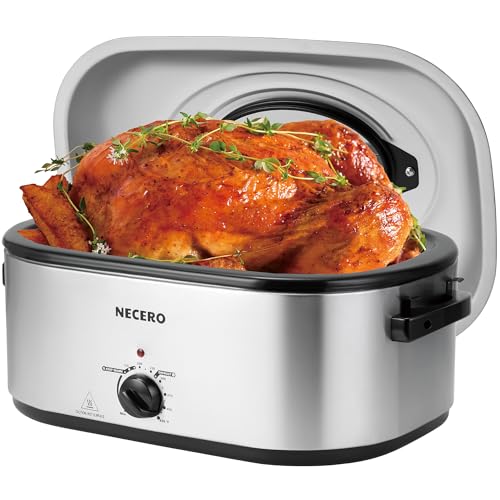 22Qt Electric Roaster Oven with Glass Lid and Removable Pan P789858