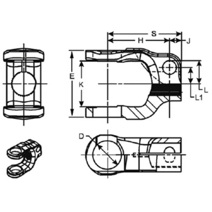Steering Shaft Yoke O137