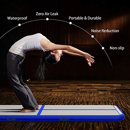 10ft/13ft/16ft/20ft Inflatable Gymnastics Tumbling Track Mat with Electric Air Pump Y8842