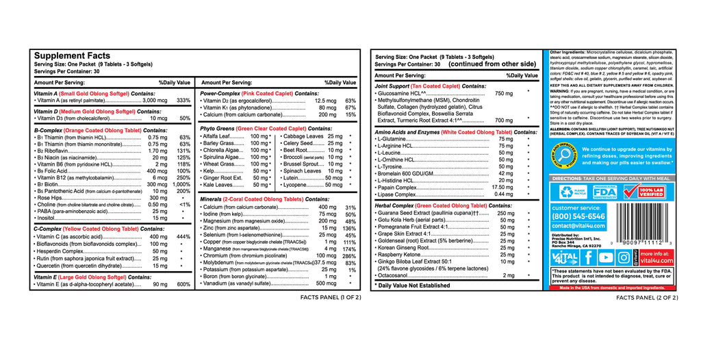 30 Count Multivitamin B859