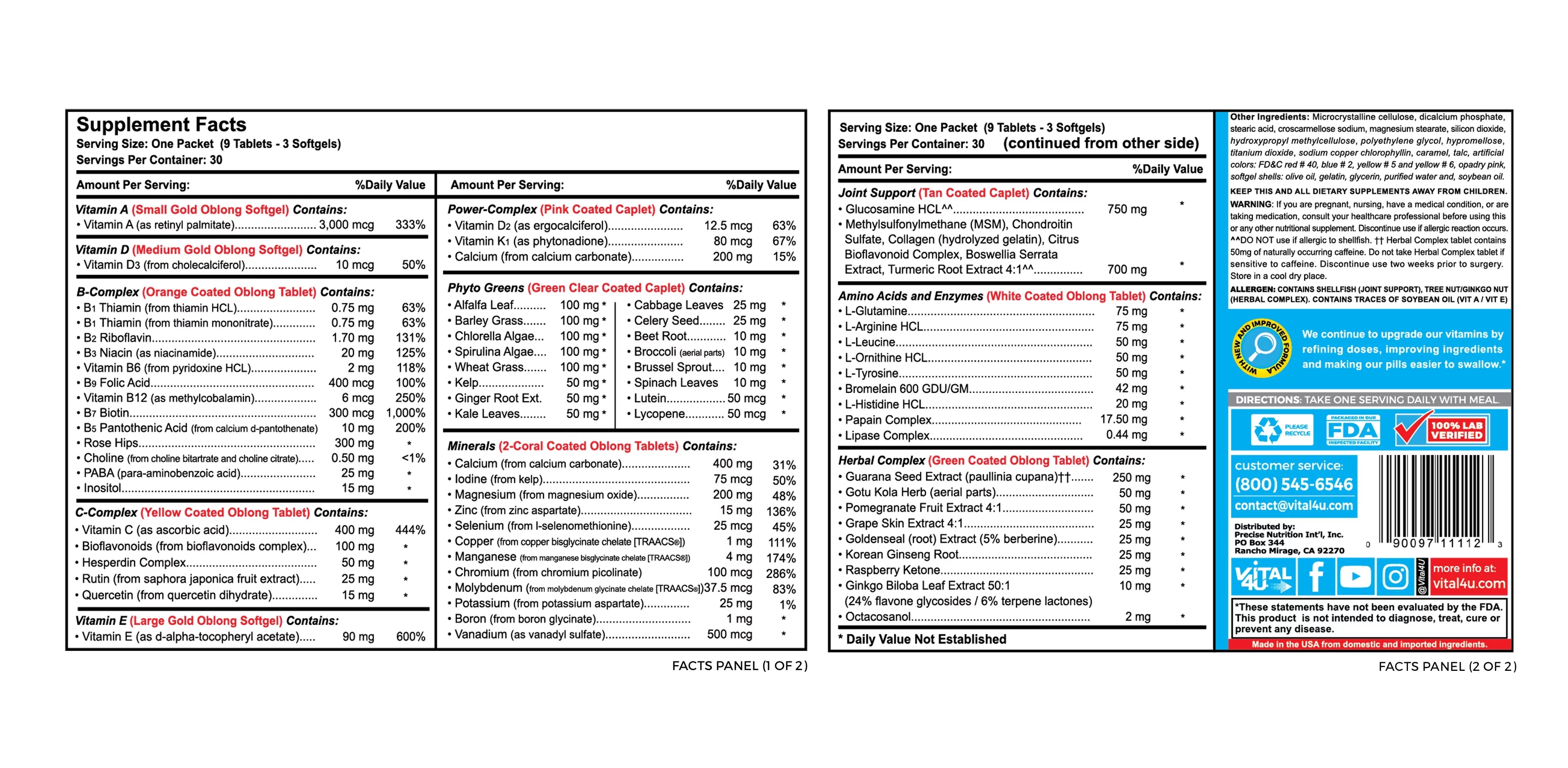 30 Count Multivitamin B859