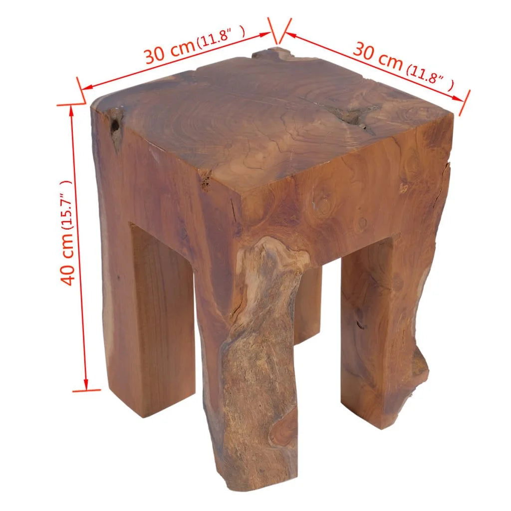 Solid Teak Wood Stool V4865