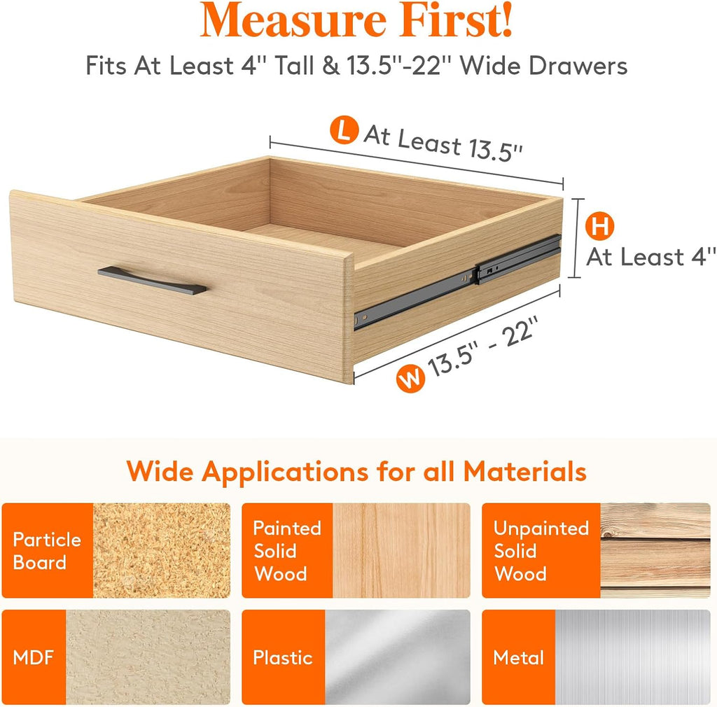 5 Pack Plastic Adjustable Drawer Dividers U542