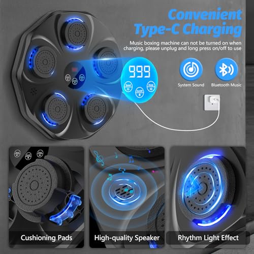Large Size Wall Mounted Electronic Boxing Target with Boxing Gloves F636