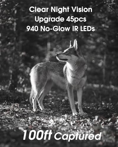 WiFi Trail Camera 4K 64MP Game Camera with Night Vision B67160