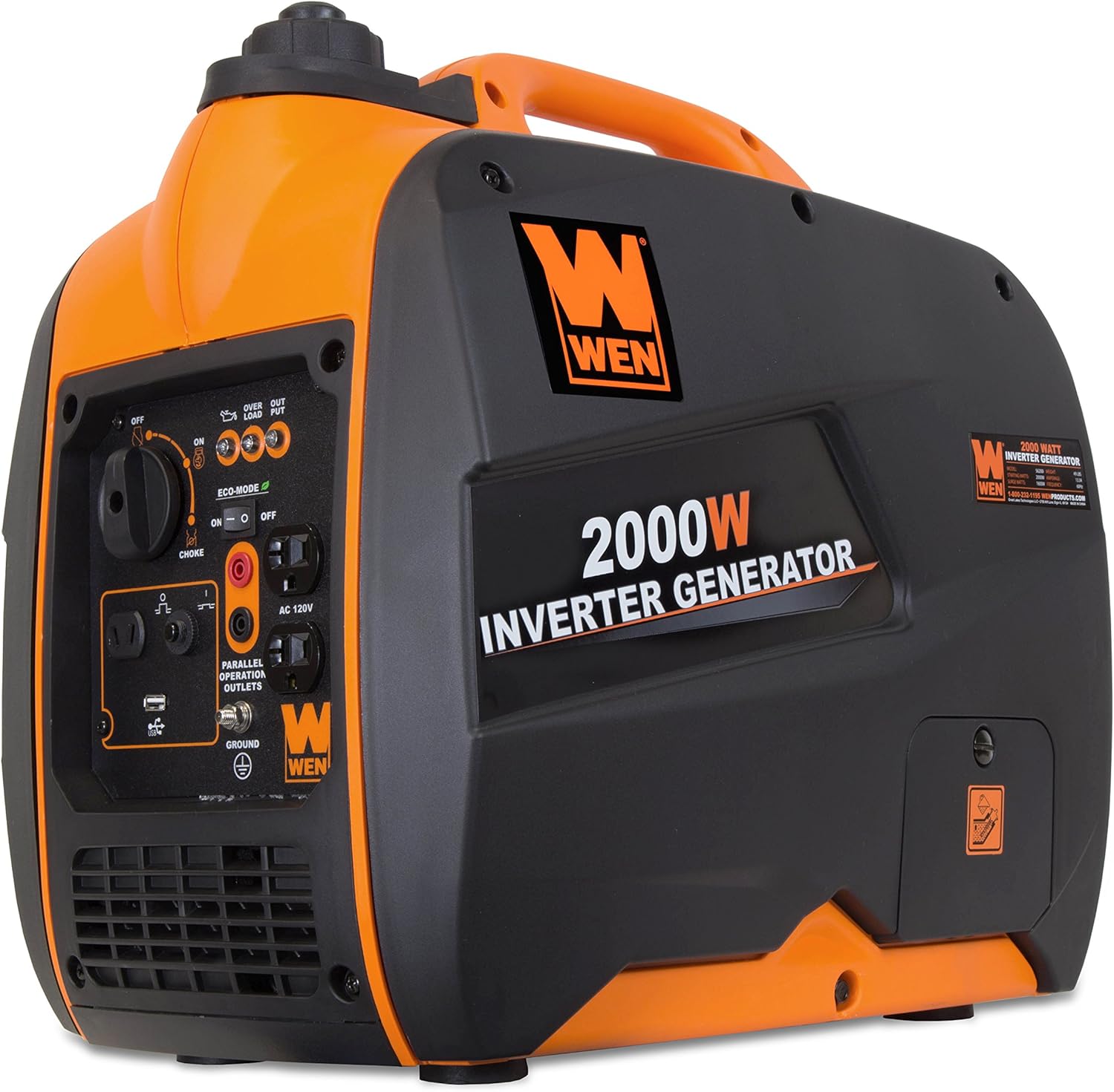2000-Watt Gas Powered Portable Inverter Generator U6383