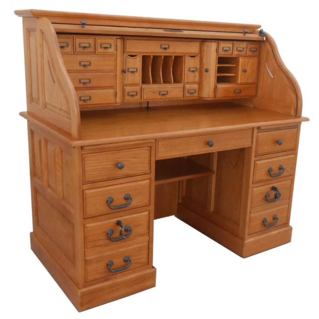 54" Roll Top Desk with USB Power Outlet W1752