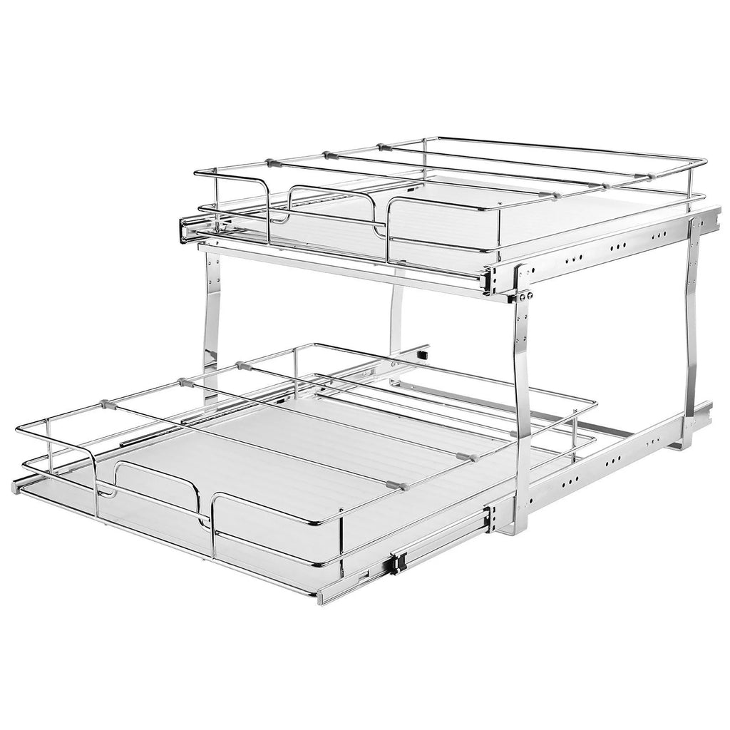 Chrome-Plated Steel Pull Out Cabinet Organizer O309017