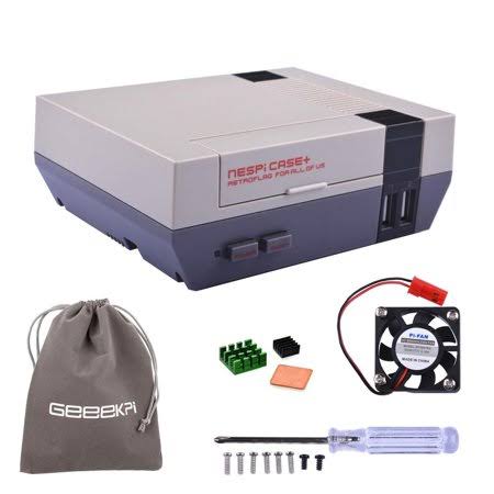 NESPi Case Plus with Power Button, Cooling Fan, Heatsinks, and Flannel Bag I749999