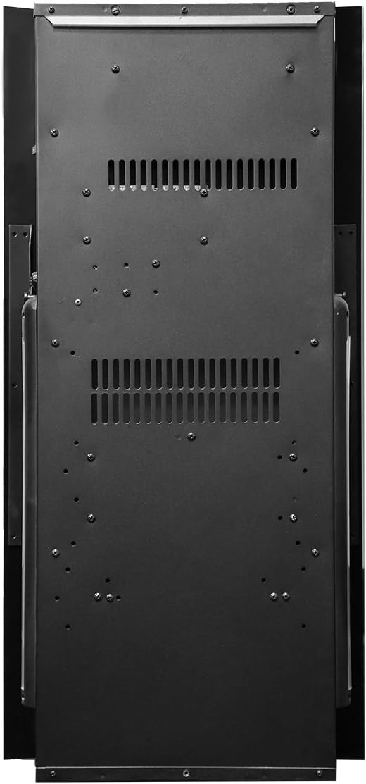 32 Vertical Wall Mounted Electric Fireplace Heater, Black, 750-1500W O40749